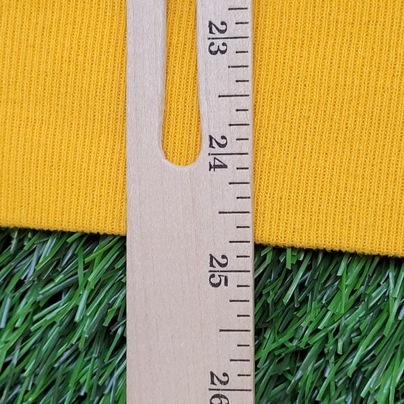 Vintage 80s JERZEES Hoodie Womens M/L 19x25 Yellow Arch USA - Picture 10 of 14